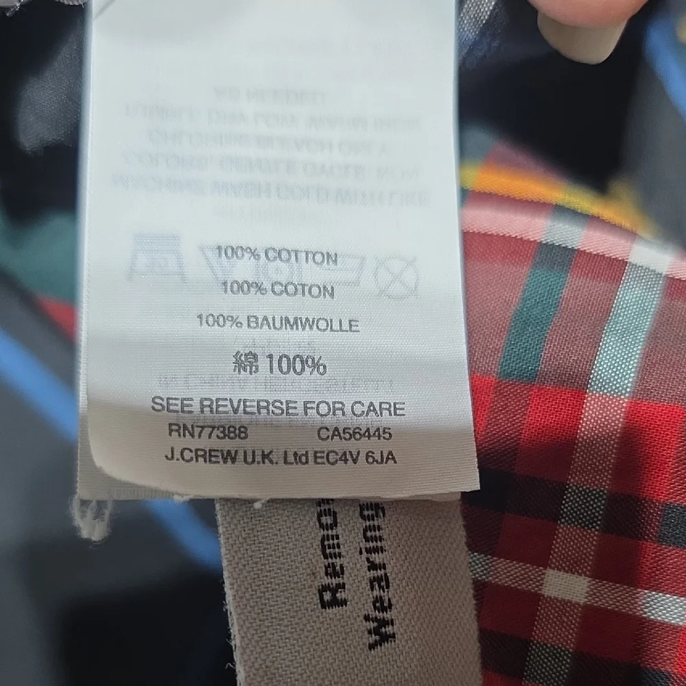 J. Crew crew tartan